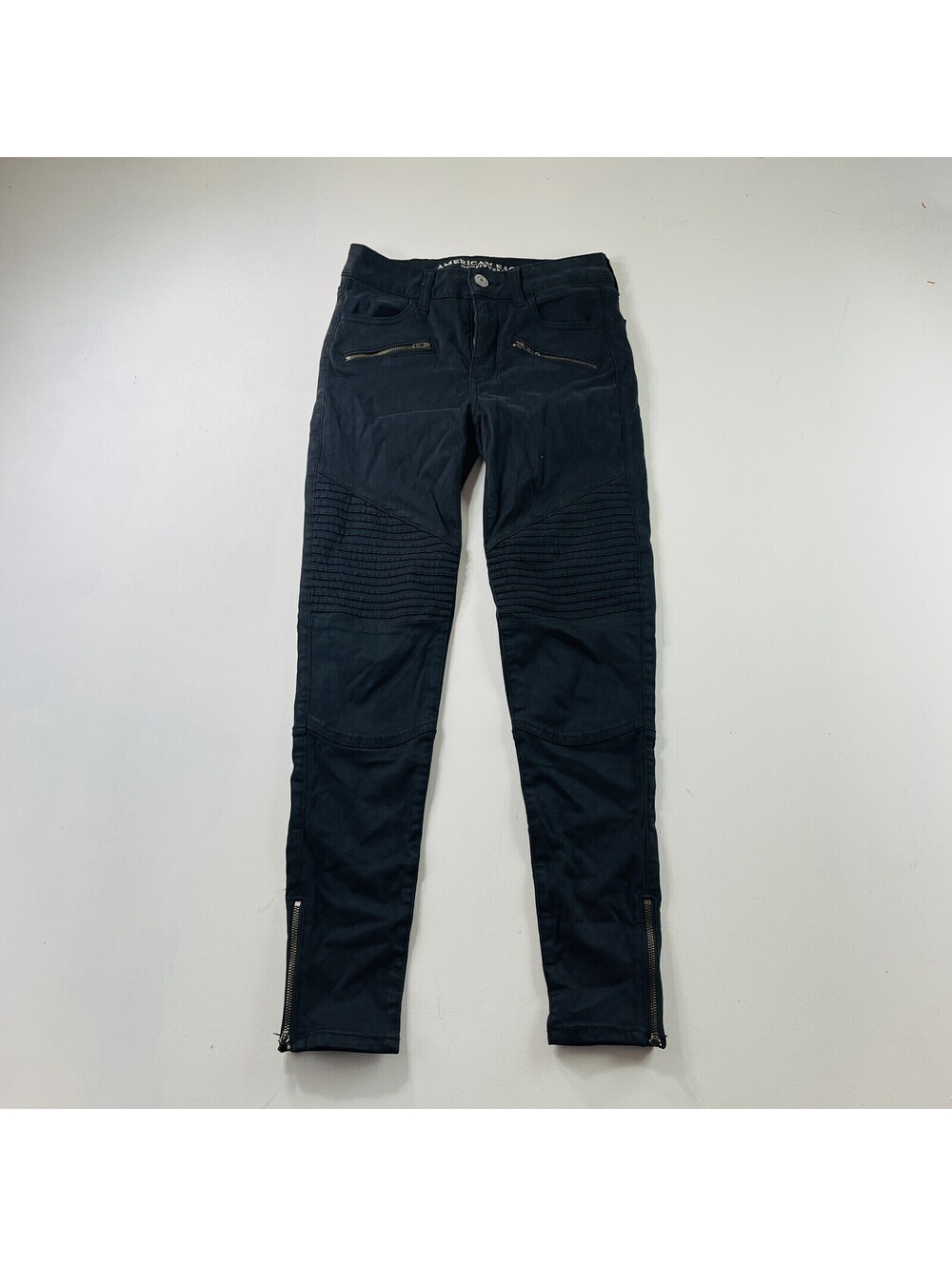 American Eagle Hi Rise Jegging Black Super Stretch X Womens Size 0